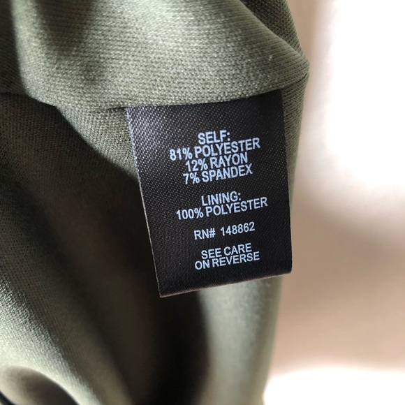 Torrid Sleeveless Ribbed Knit faux wrap sheath dress marled green 2x - Picture 5 of 5